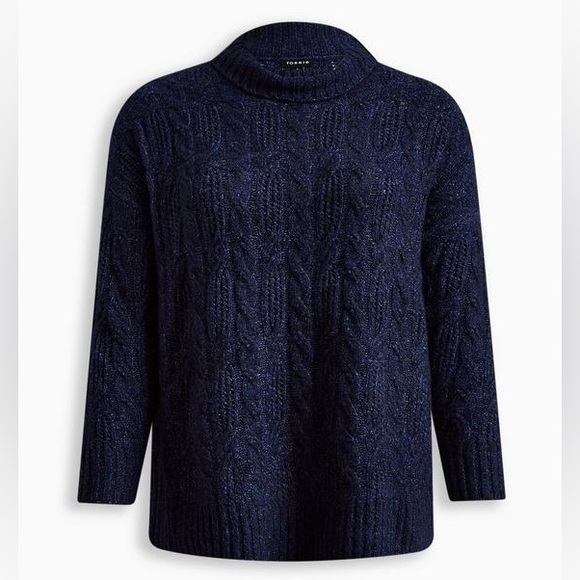 Torrid Vegan Cashmere Pullover Turtle Neck Sweater NWT - Picture 5 of 8